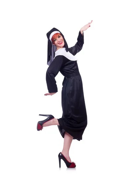 Nun isolated — Stock Photo, Image