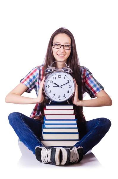 Student missing her deadlines — Stock Photo, Image