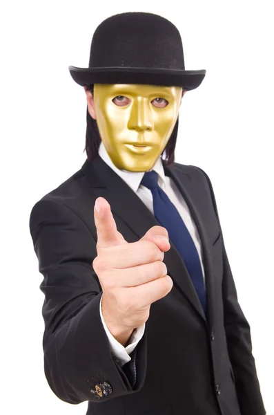 Mann mit Maske — Stockfoto