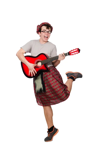Scotsman tocando la guitarra —  Fotos de Stock