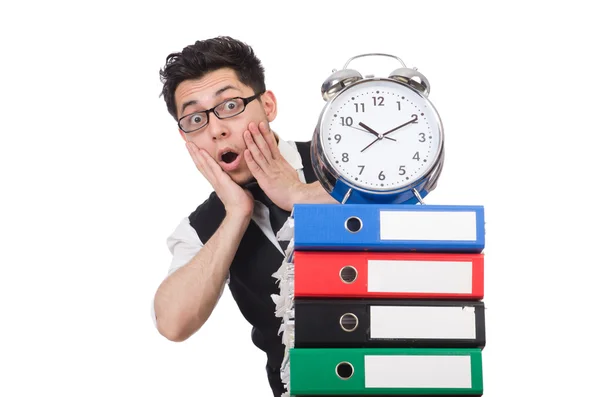 Man failing to meet deadlines — Stock Photo, Image