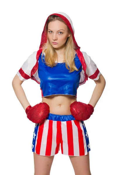 Female boxer — Stock Photo, Image