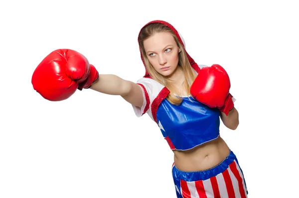 Boxeadora femenina —  Fotos de Stock