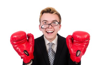 genç işadamı boksör