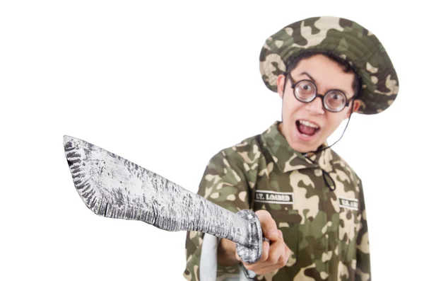 Funny soldier — Stock Photo, Image