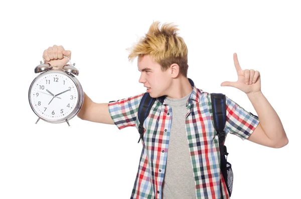 Student missing his deadlines — Stock Photo, Image