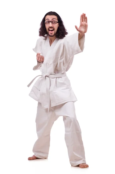 Lustiger Karate-Kämpfer — Stockfoto