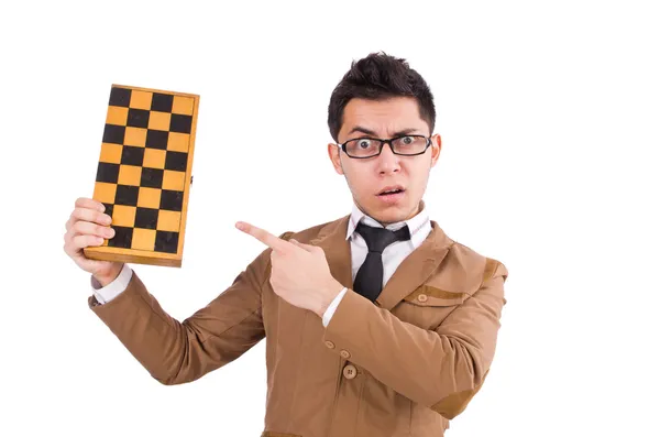 Funny chess player — Stock Photo, Image