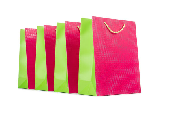 Colourful shopping bags