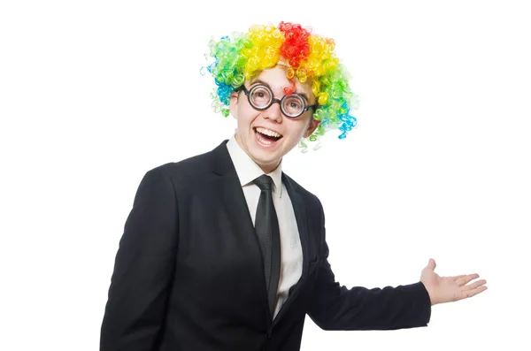 Clown-Geschäftsmann — Stockfoto