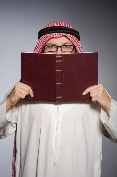 Arab man with book — Stock Photo, Image