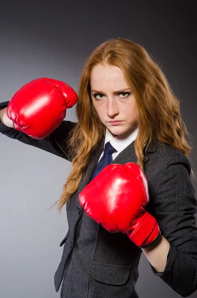 Boxeadora mujer —  Fotos de Stock