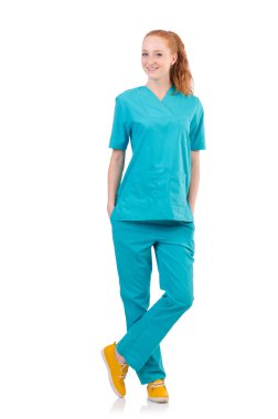 genç bir kadın doktor