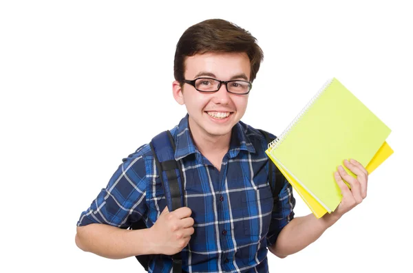 Studente con libro — Foto Stock