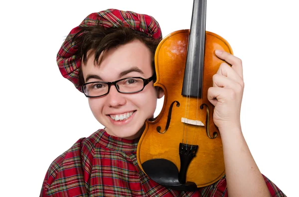 Scoțian cu vioară — Fotografie, imagine de stoc