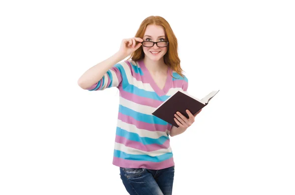 Joven estudiante con libros — Foto de Stock