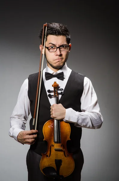 Jogador de violino engraçado — Fotografia de Stock