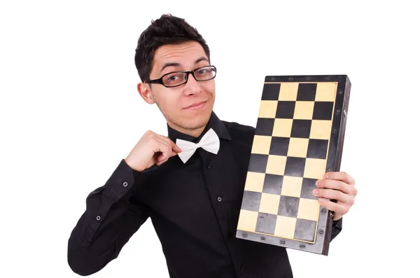 Funny chess player — Stock Photo, Image