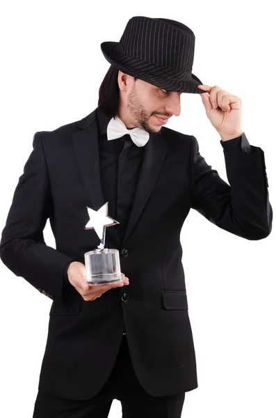 Бізнесмен з зірковою нагородою — стокове фото