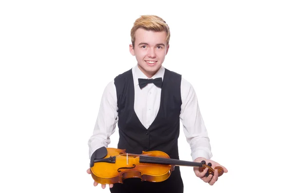 面白いバイオリン奏者 — ストック写真