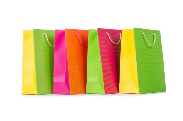 Színes bevásárló táskák — Stock Fotó