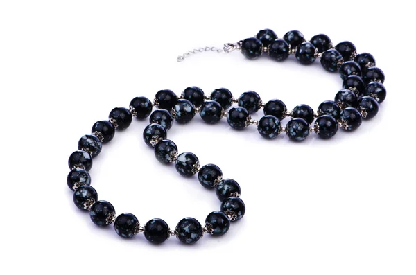 Dark pearl necklace — Stock Photo, Image