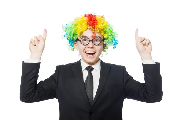 Clown affärsman — Stockfoto