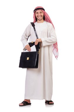 evrak çantası ile Arap adam