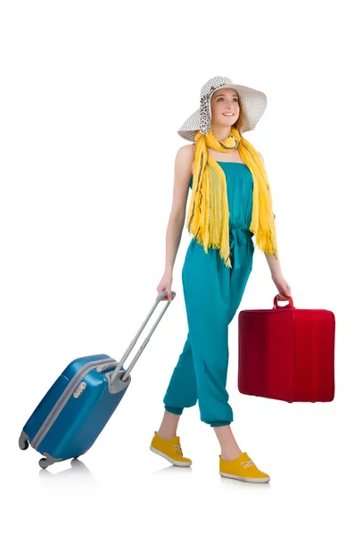 Woman ready for summer holiday — Stock Photo, Image