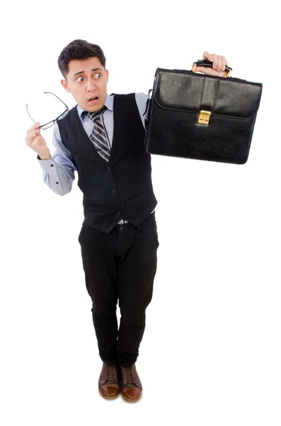 Empresario con maletín — Foto de Stock