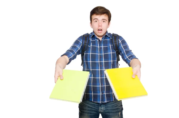 Estudiante con libro — Foto de Stock