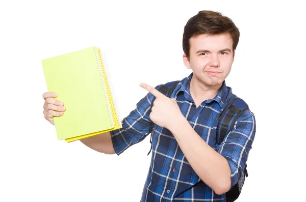 Student mit Buch — Stockfoto