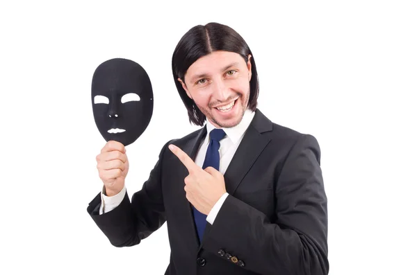 Man med mask — Stockfoto