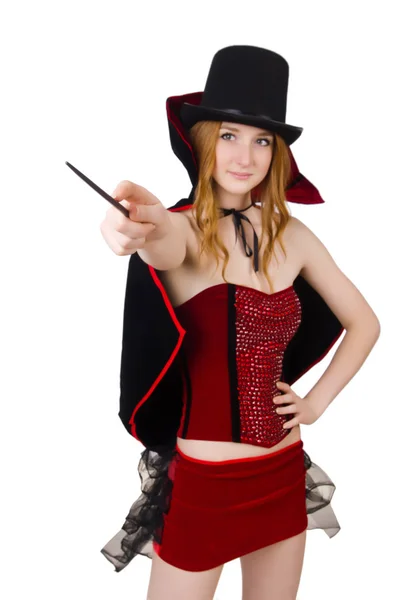魔术师的女人 — 图库照片