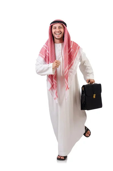 阿拉伯男子带公文包 — 图库照片