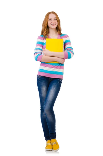 Joven estudiante con libros — Foto de Stock