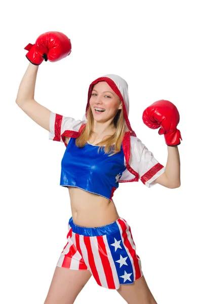 Female boxer — Stock Photo, Image