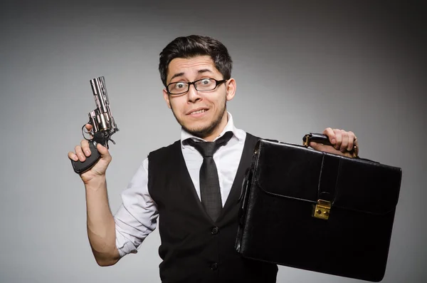 Hombre con arma — Foto de Stock