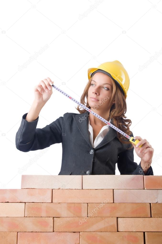 Woman construction worker