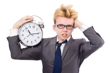 işadamı ile masa saati
