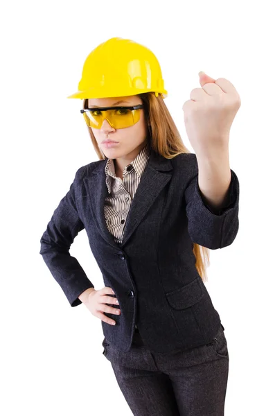 Woman construction worker — Stock Photo, Image