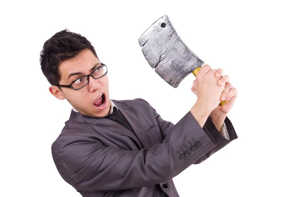 Man with axe — Stock Photo, Image