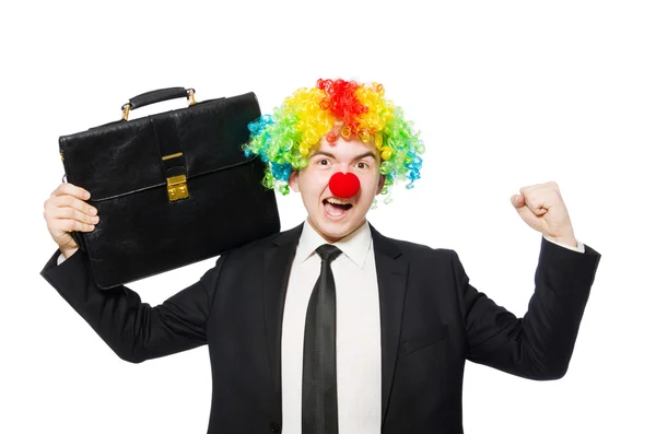 Clown uomo d'affari — Foto Stock