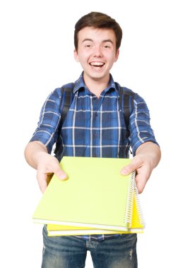 Öğrenci kitap ile
