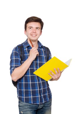 Öğrenci kitap ile