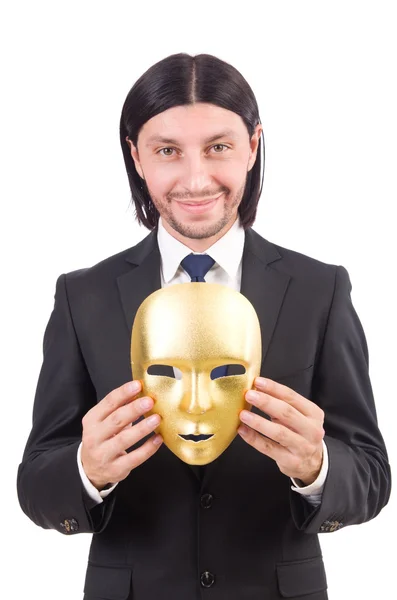 Muž s maskou — Stock fotografie