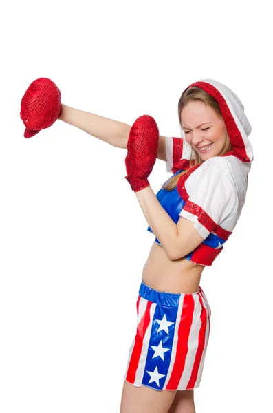 Female boxer — Stock Photo, Image