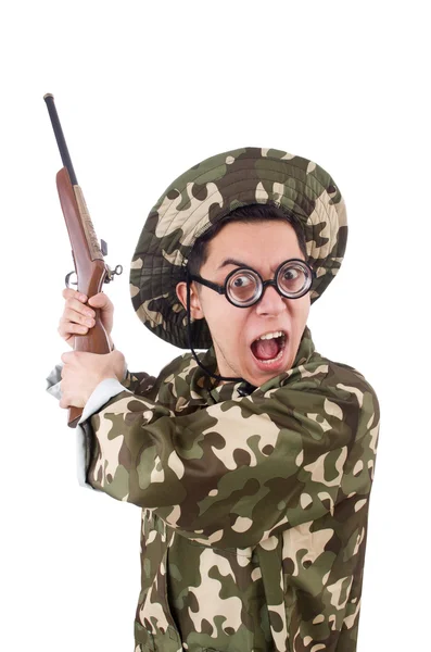 Funny soldier — Stock Photo, Image