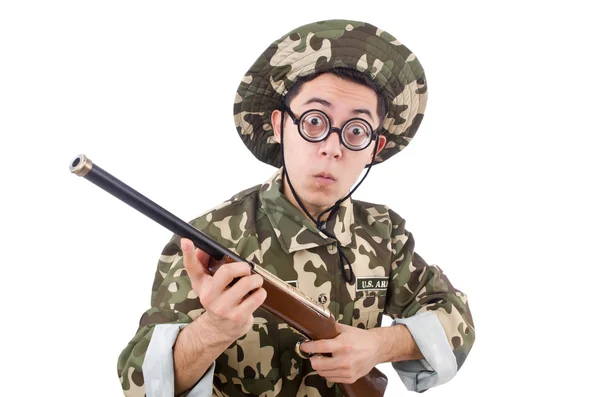 Funny soldier — Stock Photo, Image