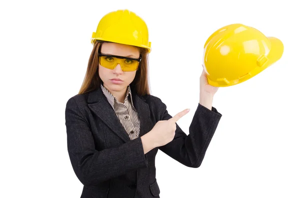 Vrouw bouwvakker — Stockfoto